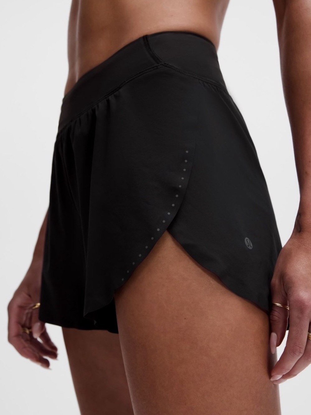 Lululemon Fast and Free High-Rise Classic-Fit Split Short 3" Split Running Sz 6
